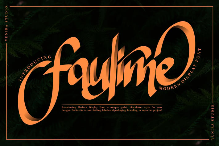 Faulime | Modern Display Font