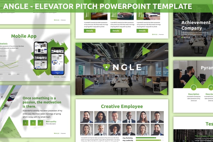 Angle - Elevator Pitch Powerpoint Template