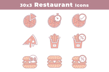 30 Restaurant and Food Icons