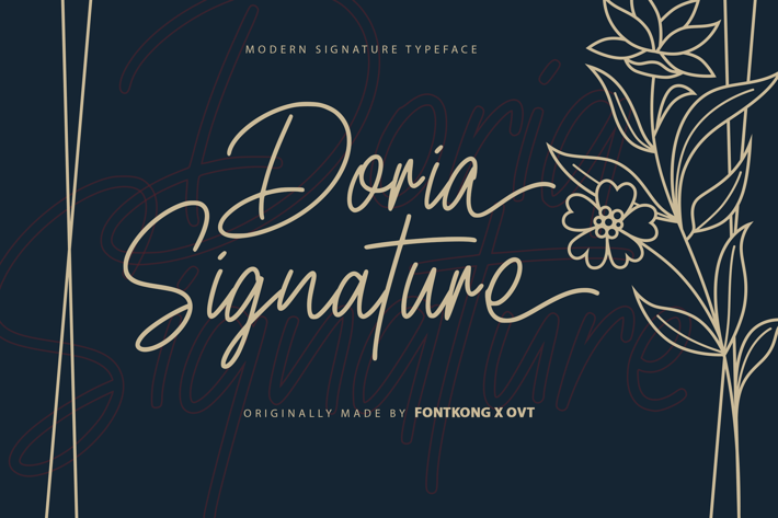 Doria Signature - A Modern Signature Typeface