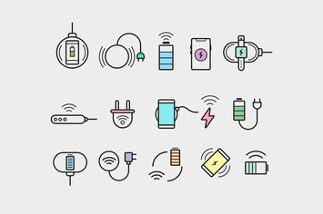 15 Wireless Charging Icons