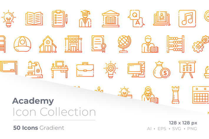 Academy Gradient Icon