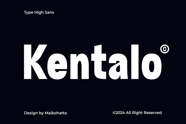 Kentalo - Modern Sans Serif Font