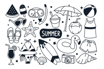 Summer Doodle Illustration
