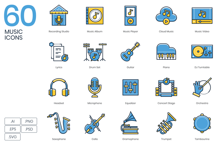 60 Music Icons