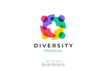 Diversity People Family Together Logo