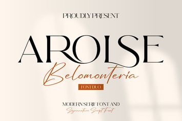Arolse Belomonteria Duo Font Serif & Signature