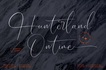 Hunterland Ontime Signature Font