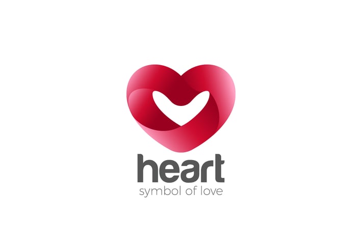 Logo Heart symbol of Love