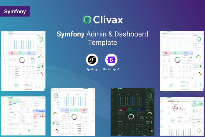 Clivax - Symfony Admin & Dashboard Template
