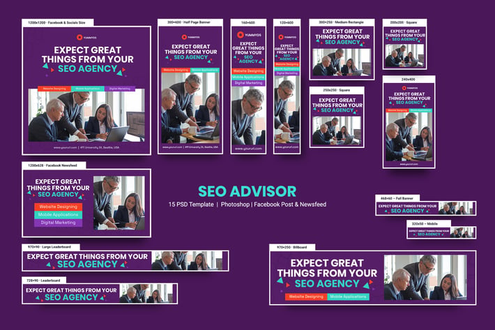 SEO Advisor Banners Ad