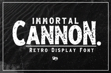 Immortal Cannon - Retro Display Font