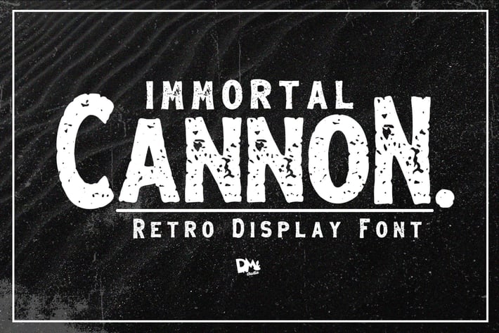 Immortal Cannon - Retro Display Font