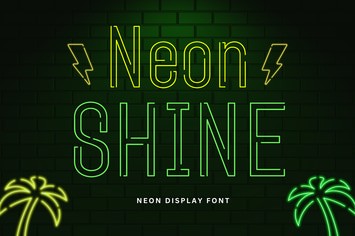 Neon Shine - Neon Display Font