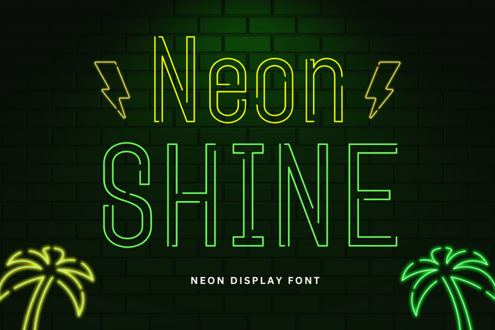 Neon Shine - Neon Display Font
