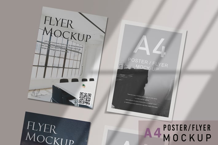 A4 Flyer Mockups V.3