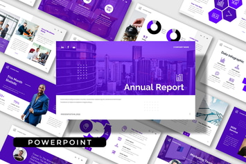 Annual Report - Company Business Powerpoint