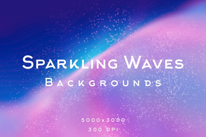 Sparkling Waves Backgrounds