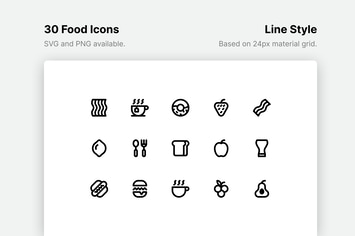 Food Line Icons