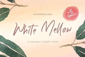 White Mellow - Handwritten Script Font