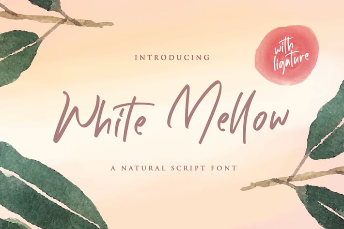 White Mellow - Handwritten Script Font