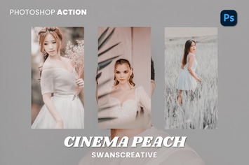 Cinema Peach Photoshop Action