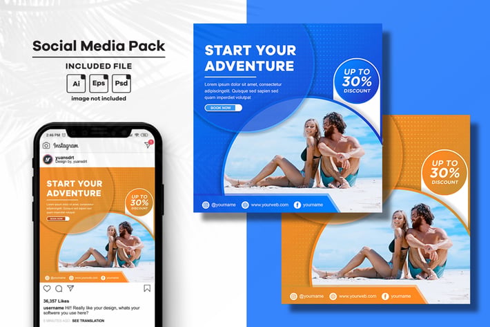 Holiday Social Media Post Template