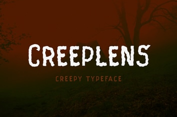 Creeplens - Creepy Typeface
