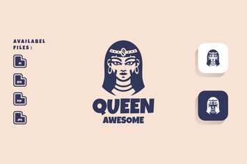 Queen Logo Mascot