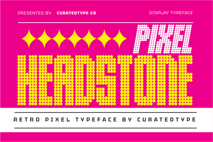 Headston Pixel - Futuristic Display Font