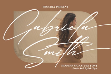 Gabriela Smith Modern Signature Font