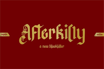 Afterkilly | Blackletter Font