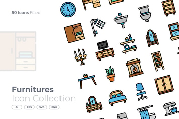 Furnitures Filled Icon