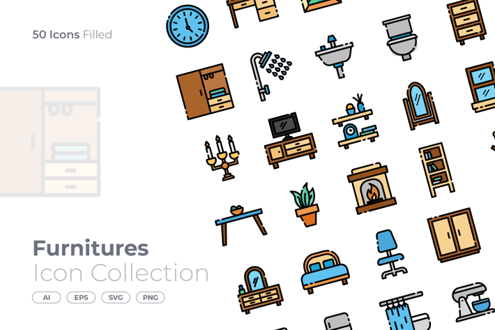 Furnitures Filled Icon