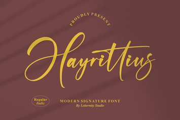 Hayrittius Signature Font
