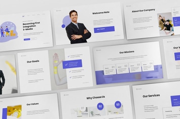 V-Media - Company Profile Powerpoint Template