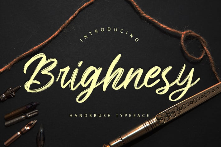 Brighnesy Hand Brush Business Font