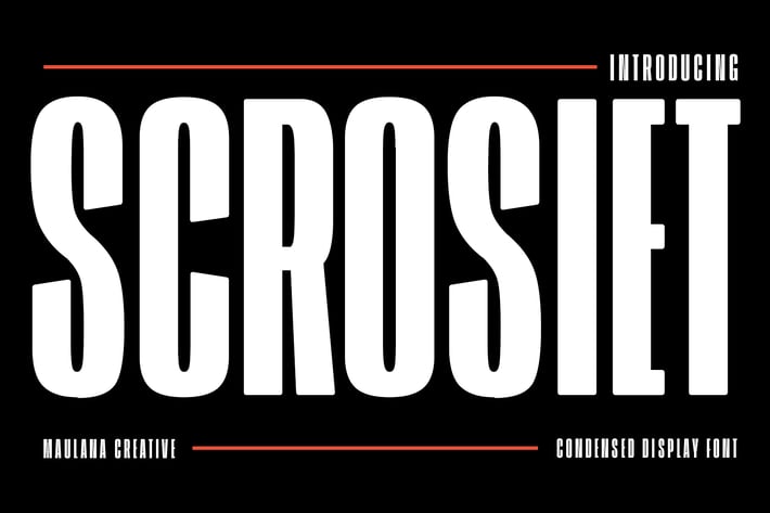 Scrosiet Sans Serif Display Font