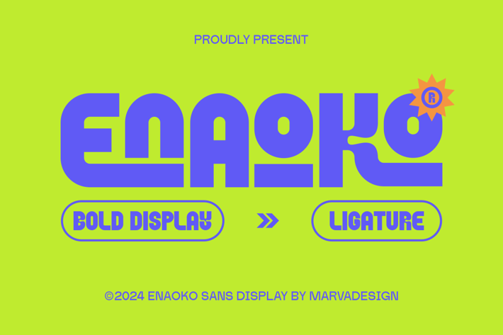 Enaoko - Display Sans Serif