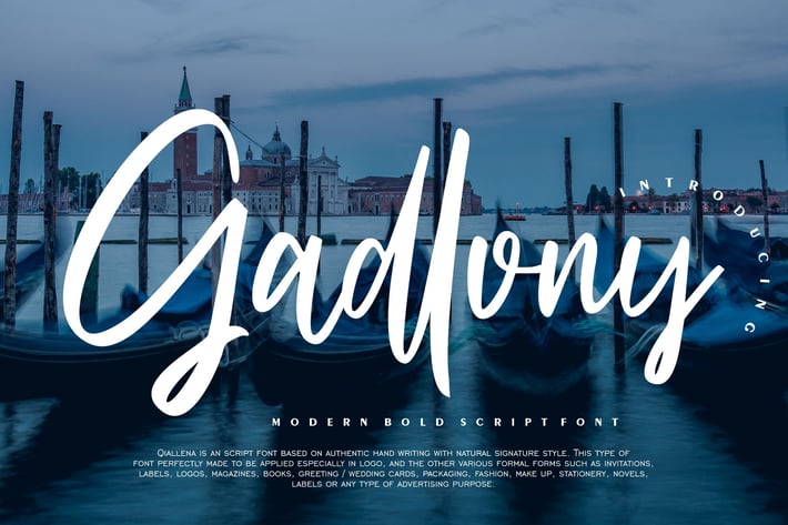 Gadlony | Modern Bold Font