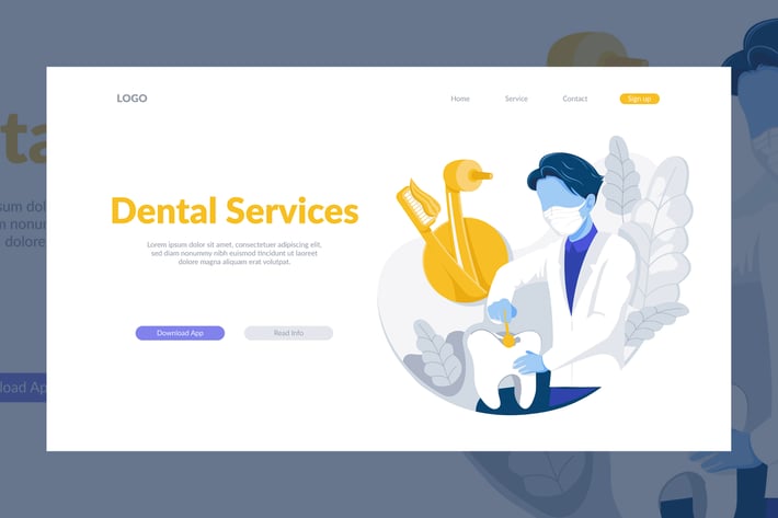 Dental Service Illustration