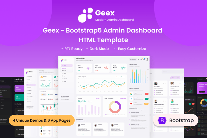 Geex - Bootstrap5 Admin Dashboard HTML Template 
