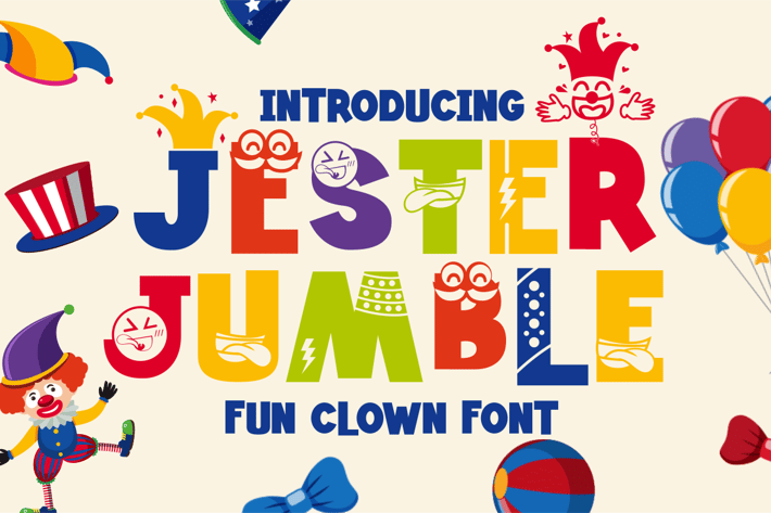 Jester Jumble - Fun Clown Font
