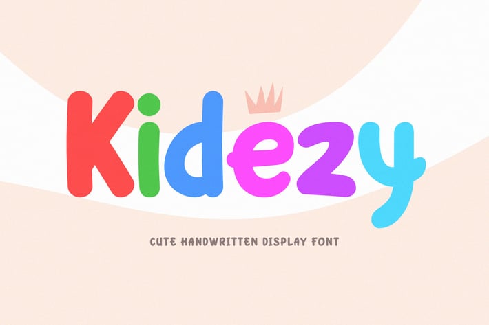 Kidezy - Cute Handwritten Display Font