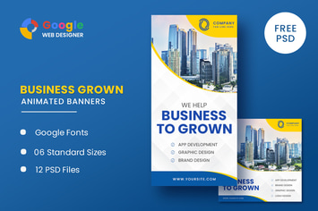 Business Grown Animated Banner GWD