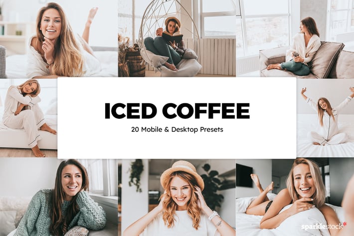 20 Iced Coffee Lightroom Presets & LUTs