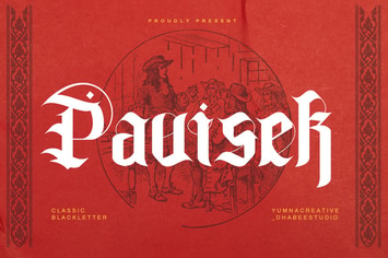 Pavisek - Medieval Blackletter Font