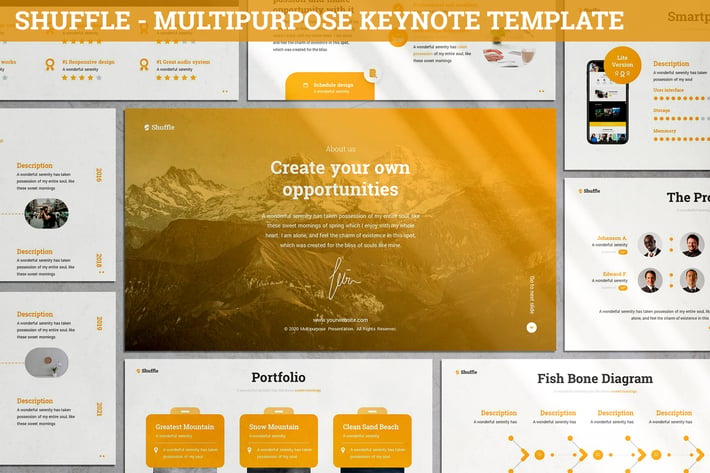 Shuffle - Multipurpose Keynote Template
