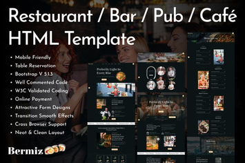 Multipurpose Restaurant and Food Delivery HTML