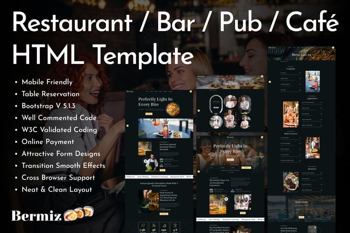 Multipurpose Restaurant and Food Delivery HTML